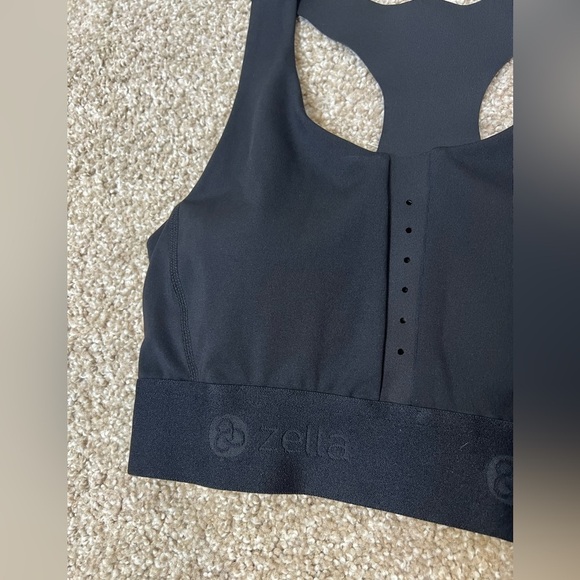 Zella cutout racerback black reflective sports bra - Picture 4 of 8